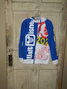 Disney World 2021 Zip Up Hoodie Sz L (YY-13)